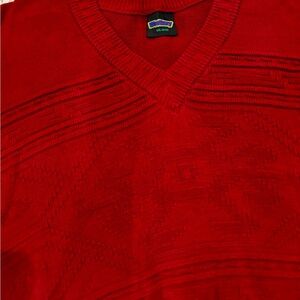 Men's Westbury Red V - Neck Sweater - Size: XXL‎